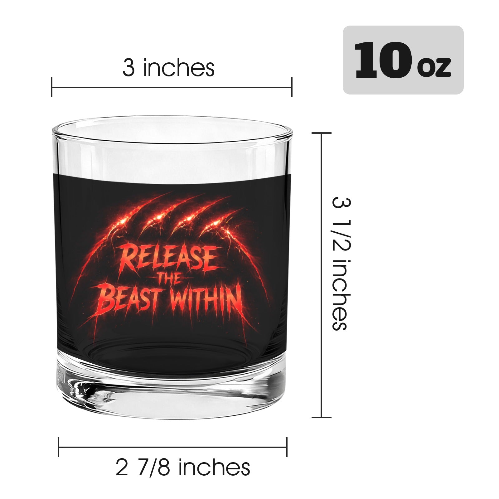 10 oz whiskey glass