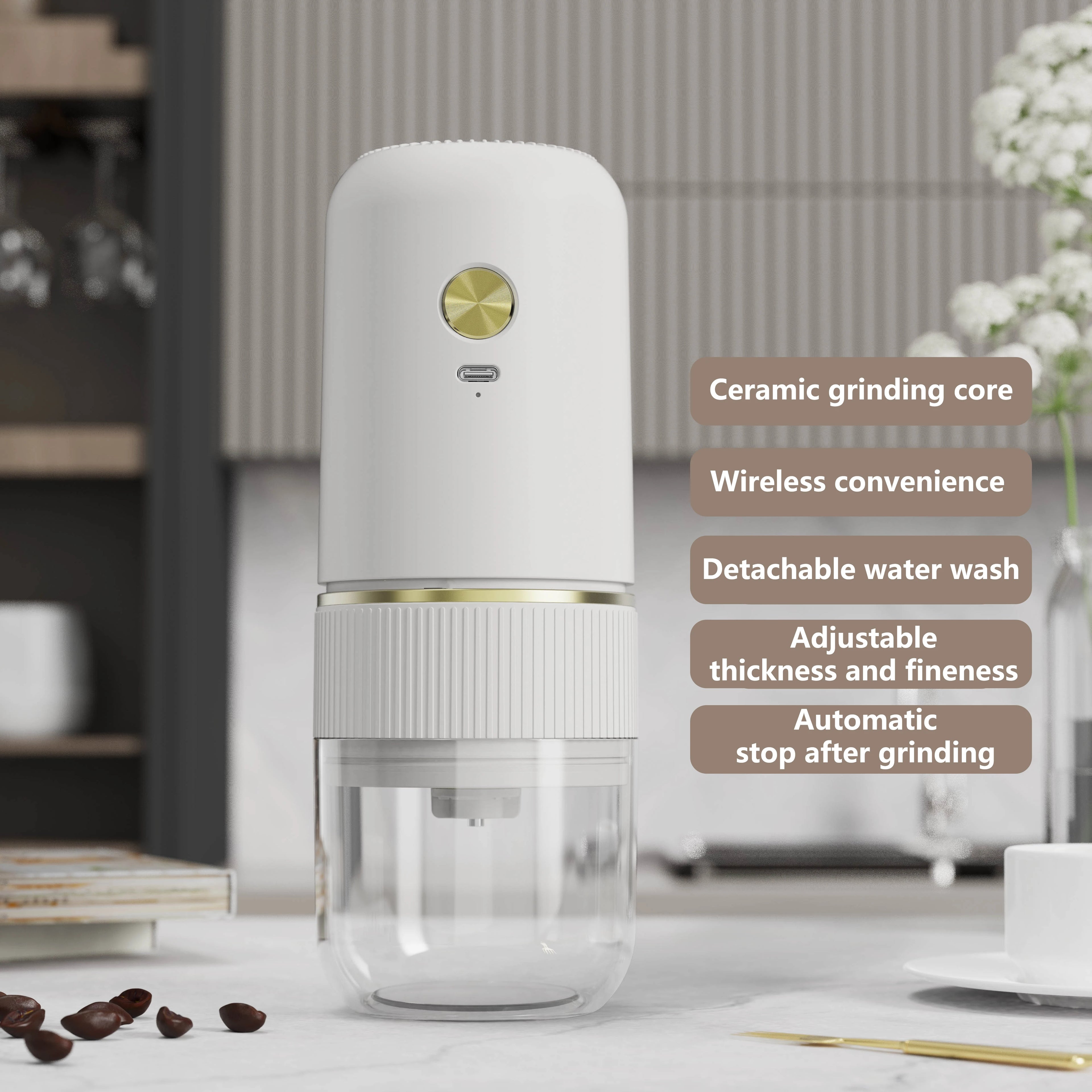 Electric Coffee Bean Grinder